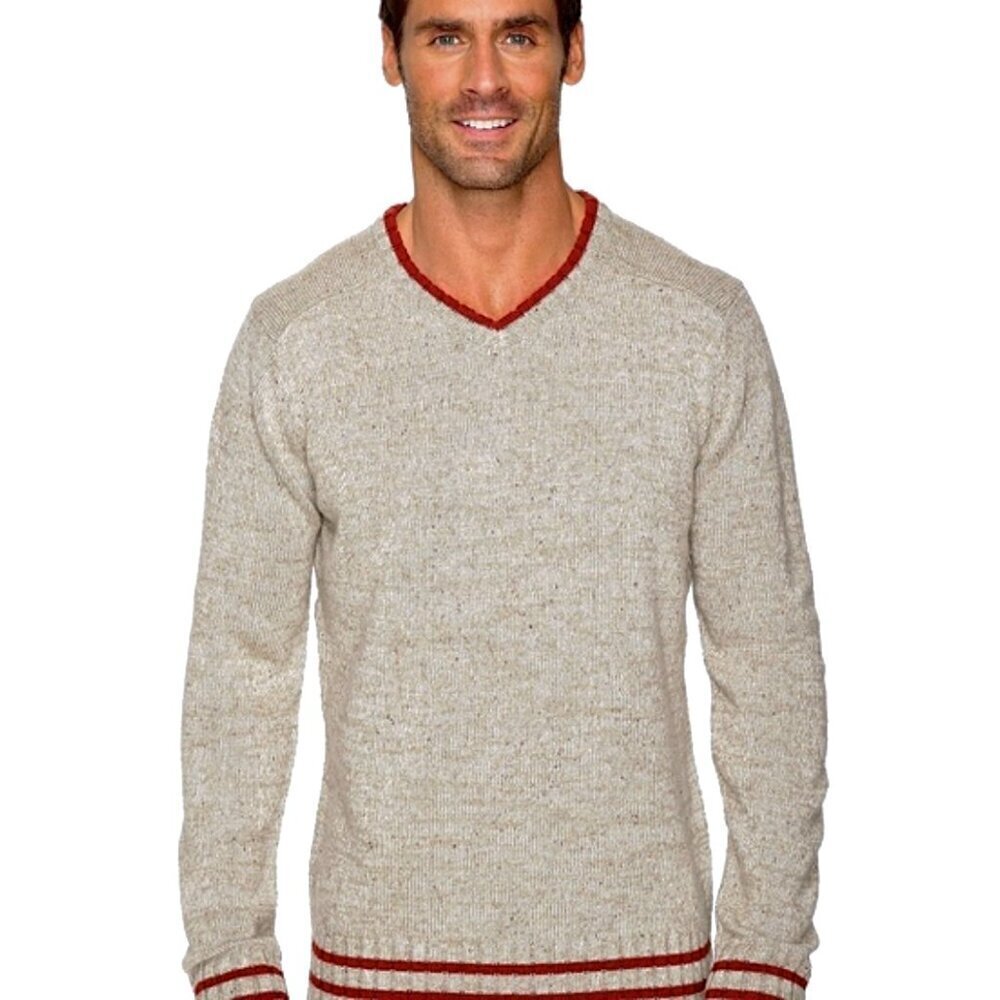 SMARTWOOL The Larimer Sweater XL Oatmeal